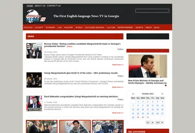 Screenshot of georgianews.ge
