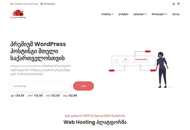 Screenshot of georgianhosting.ge