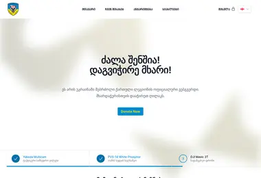 Screenshot of georgianlegion.ge