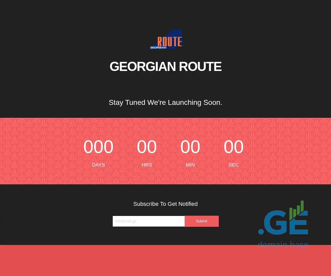 Screenshot of the site georgianroute.ge