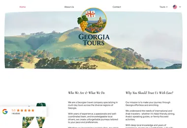 Screenshot of georgiatours.ge