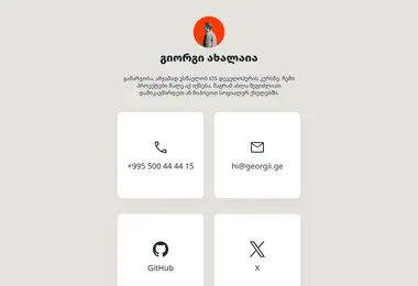 Screenshot of georgii.ge