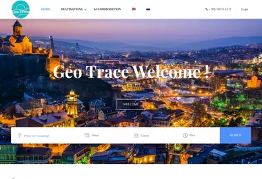 Screenshot of geotrace.ge