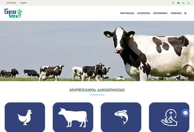 Screenshot of geovet.ge