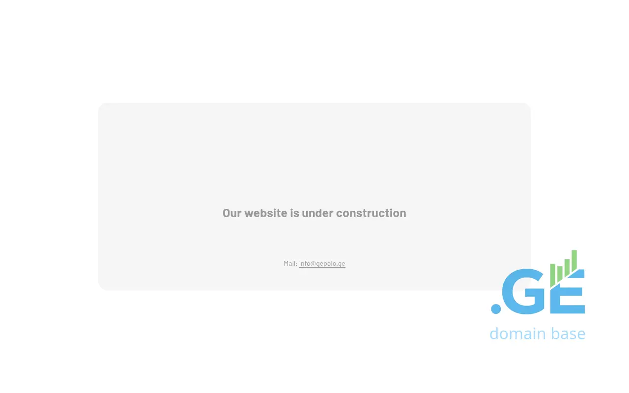 Screenshot of the site gepolo.ge