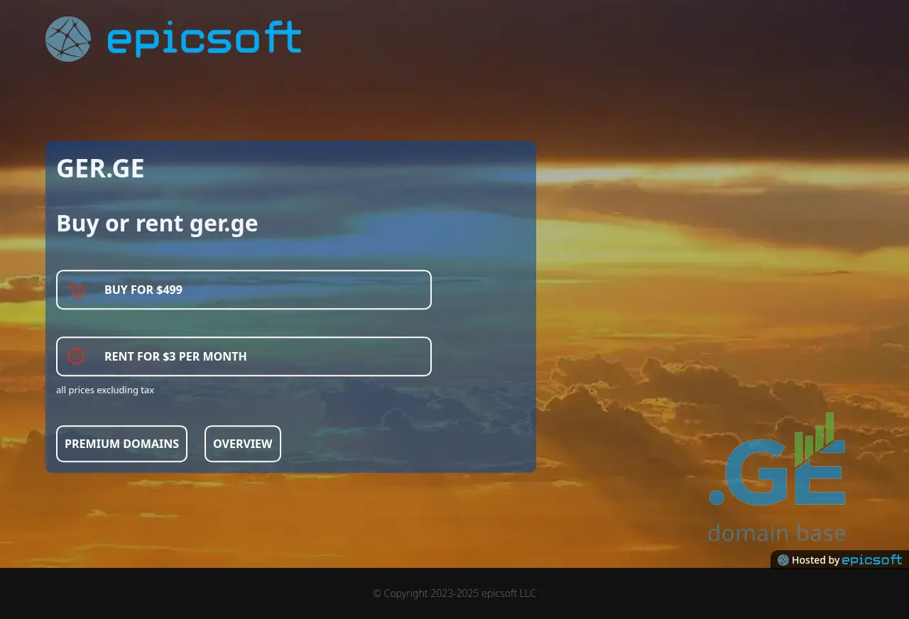 Screenshot of the site ger.ge