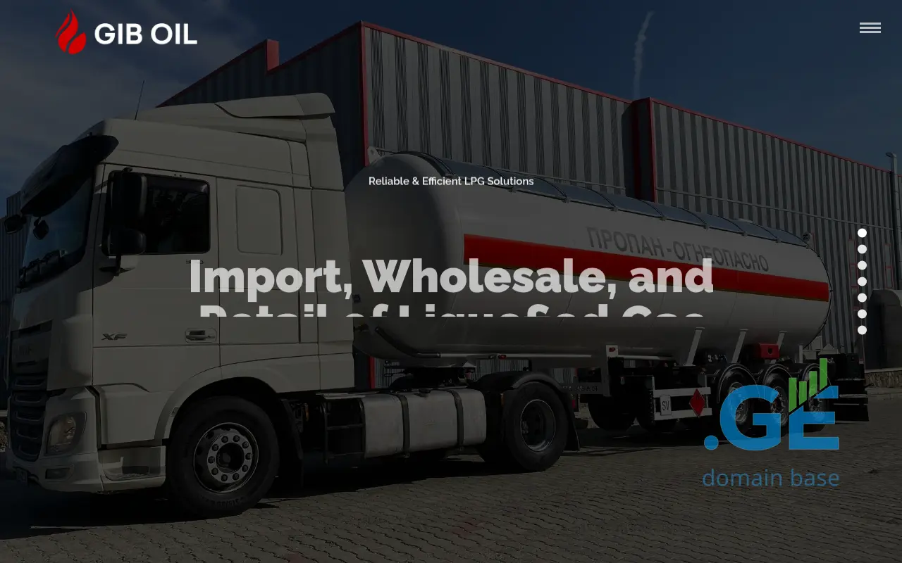 Screenshot of the site giboil.ge