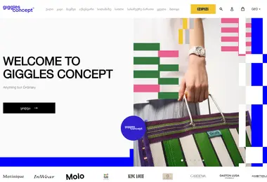 Screenshot of gigglesconcept.ge