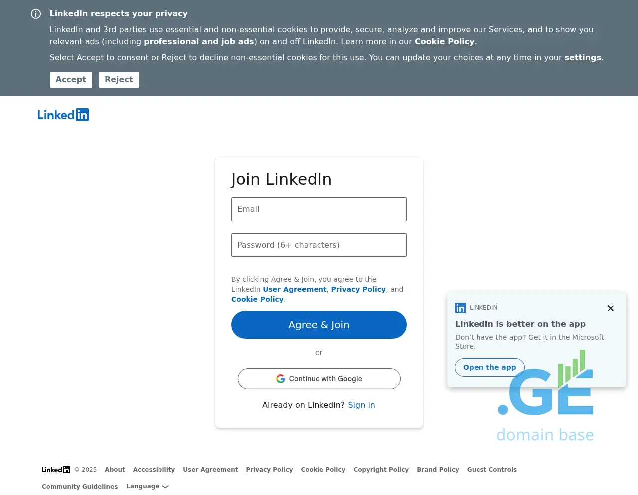 Screenshot of the site giorgadze.ge