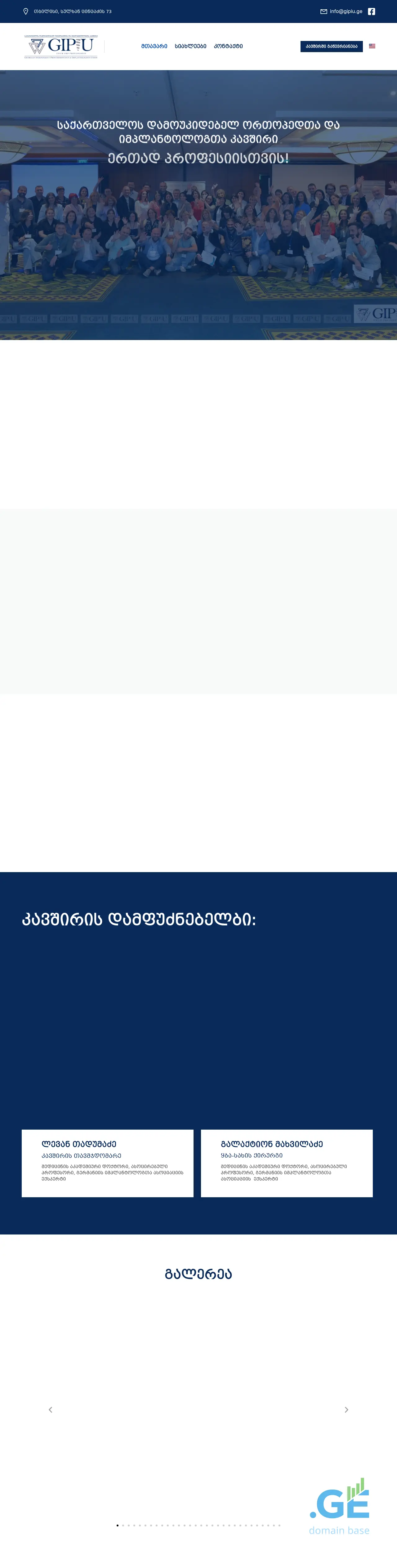 Screenshot of the site gipiu.ge
