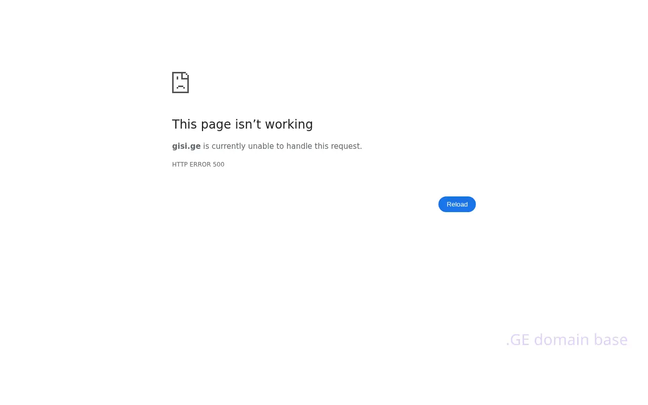 Screenshot of the site gisi.ge