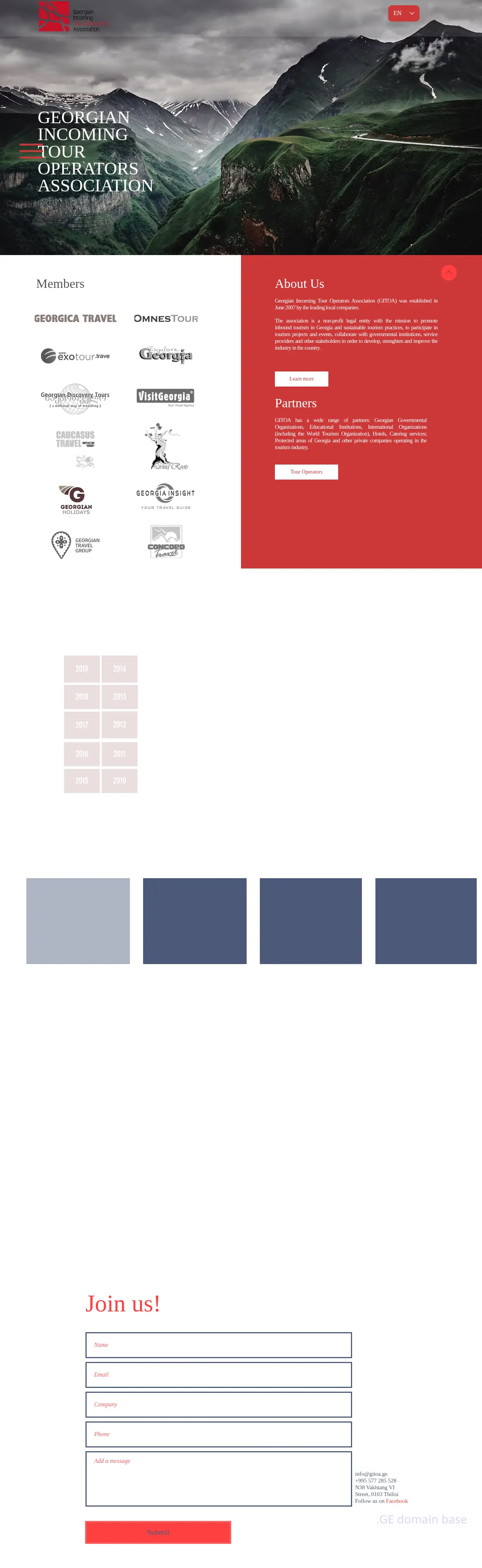 Screenshot of the site gitoa.ge