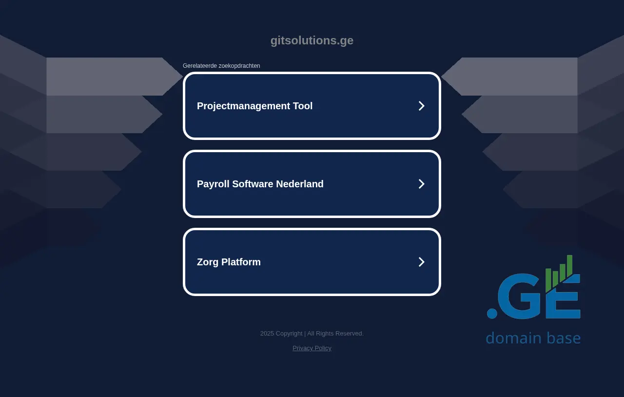 Screenshot of the site gitsolutions.ge
