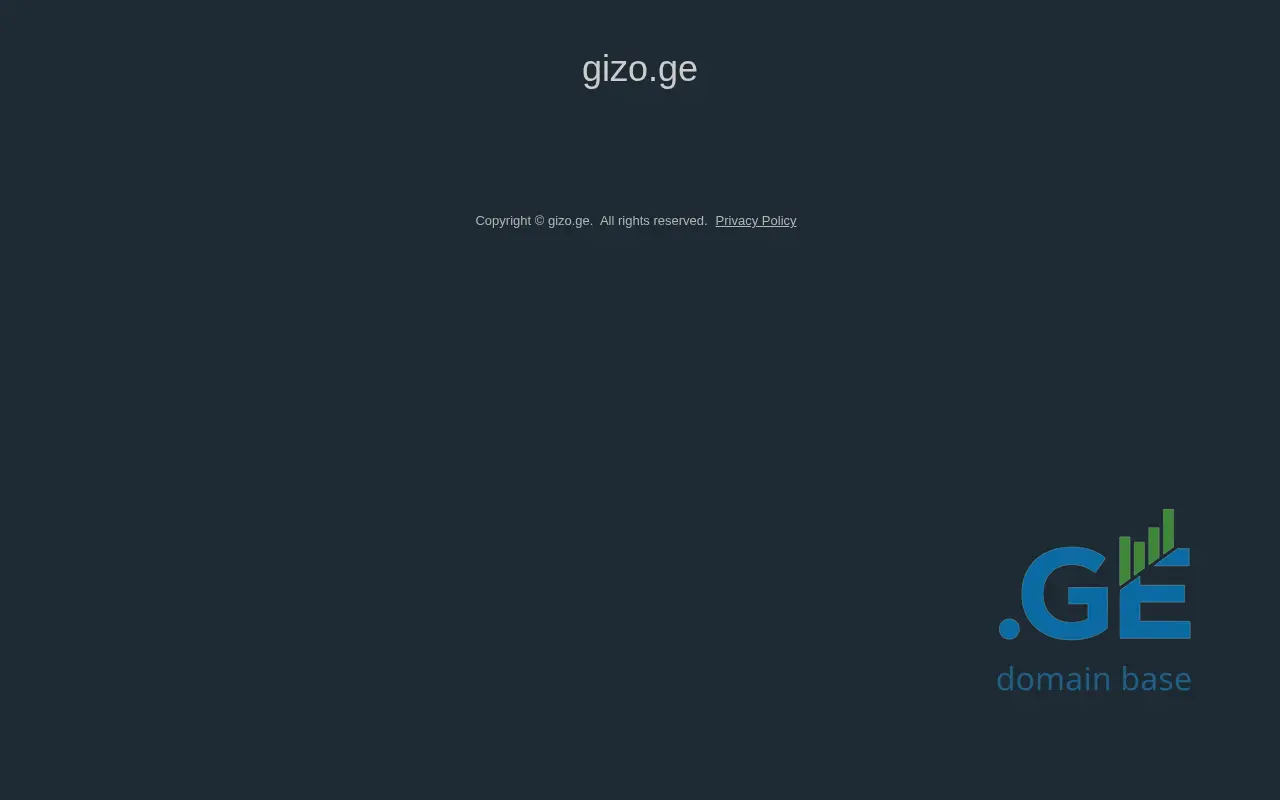 Screenshot of the site gizo.ge