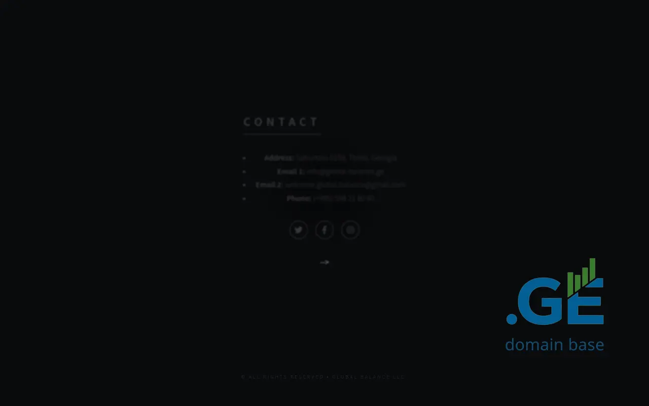 Screenshot of the site global-balance.ge