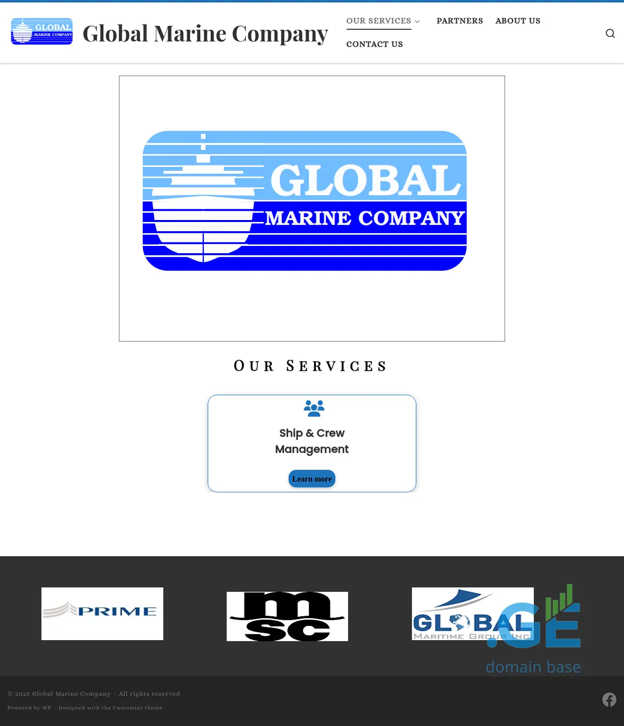 Screenshot of the site global-marine.ge