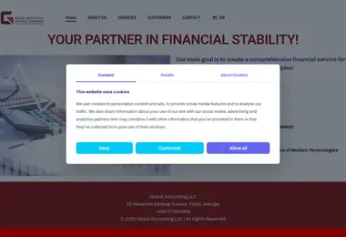 Screenshot of globalaccounting.ge