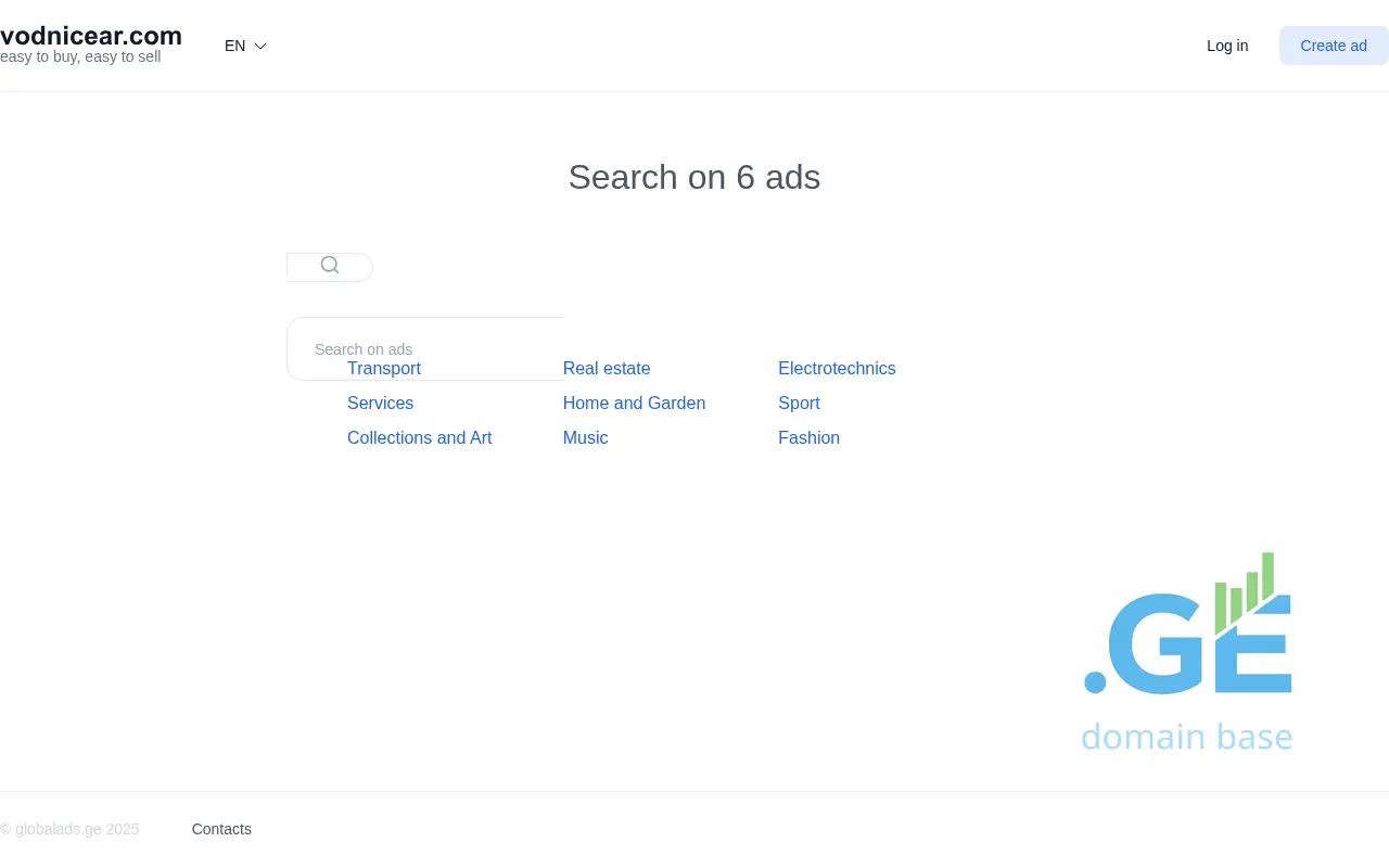 Screenshot of the site globalads.ge
