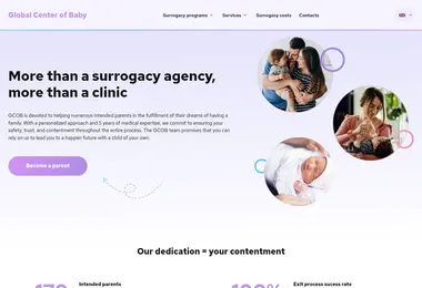 Screenshot of globalcenterofbaby.ge