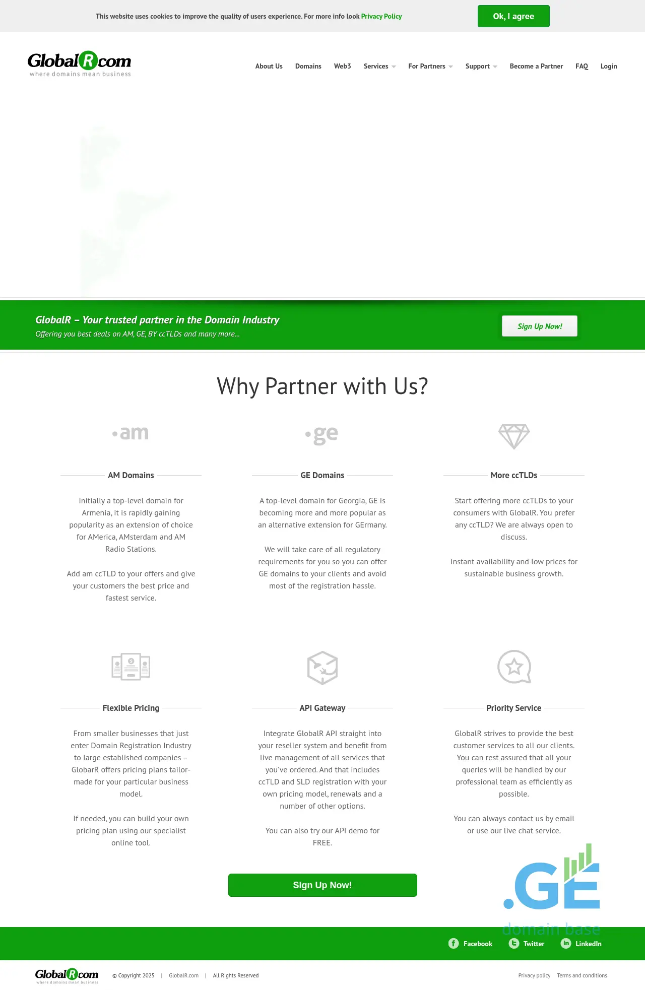 Screenshot of the site globalr.com