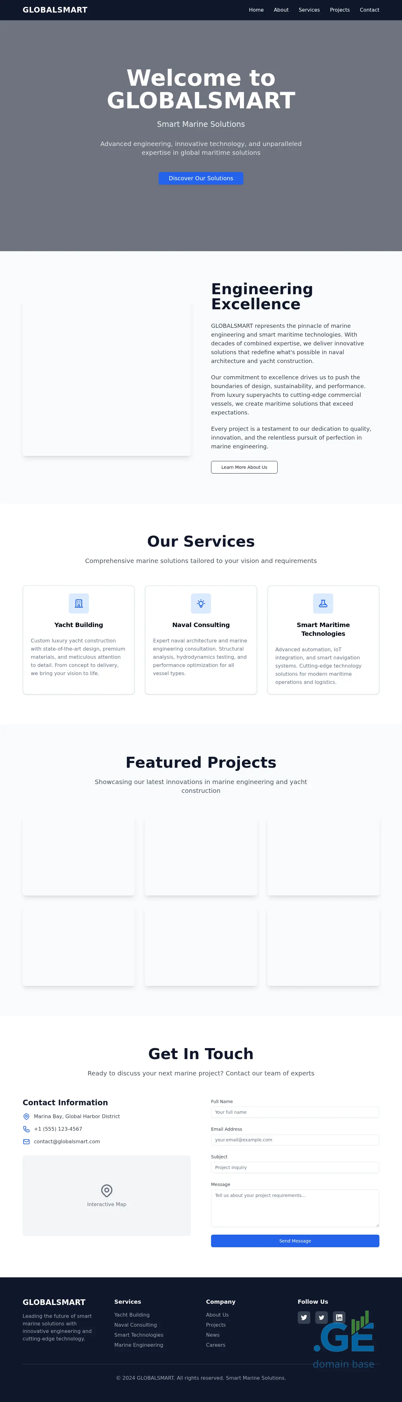 Screenshot of the site globalsmart.ge
