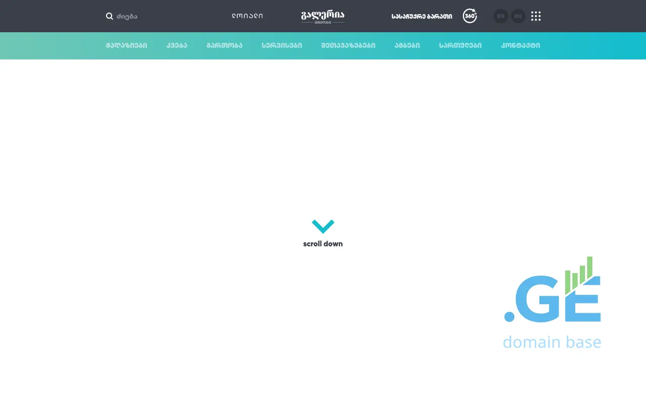Screenshot of the site glr.ge