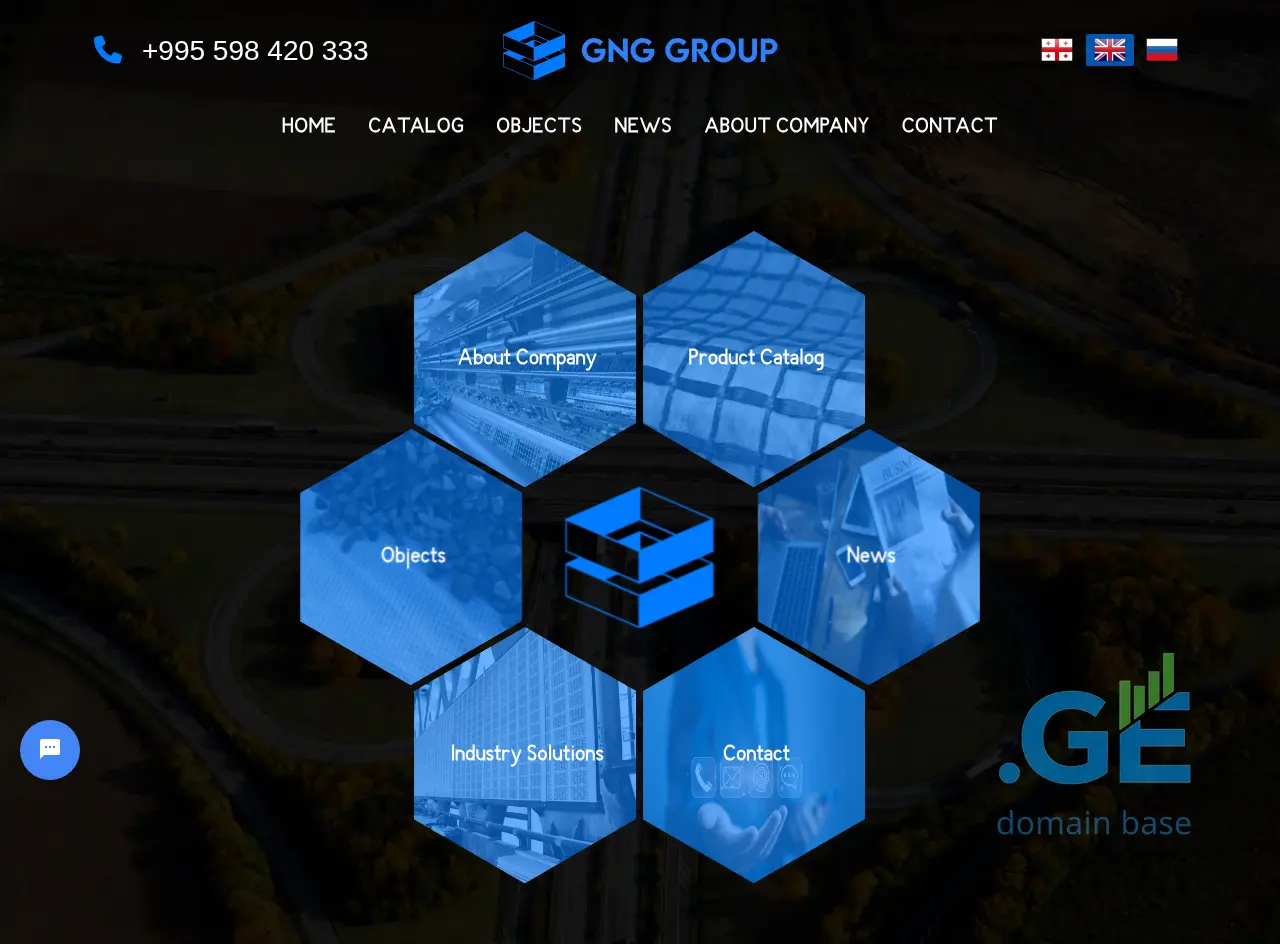 Screenshot of the site gnggroup.ge