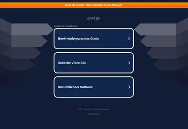 Screenshot of gnsf.ge