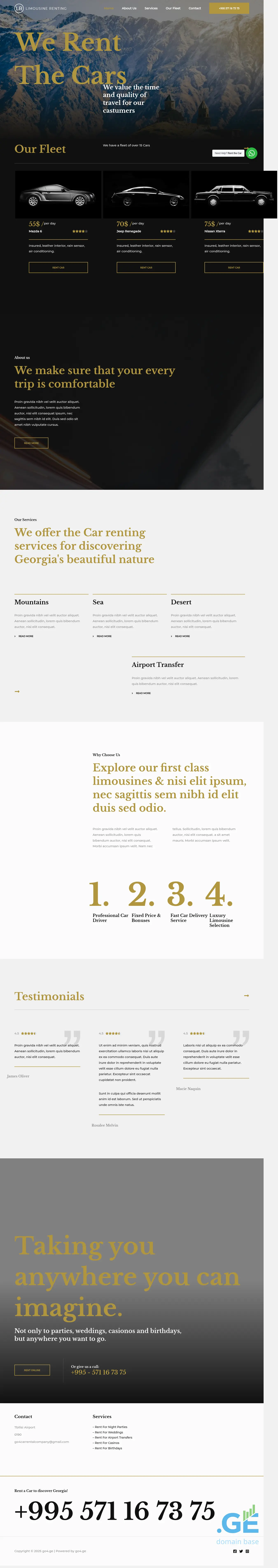 Screenshot of the site go4.ge