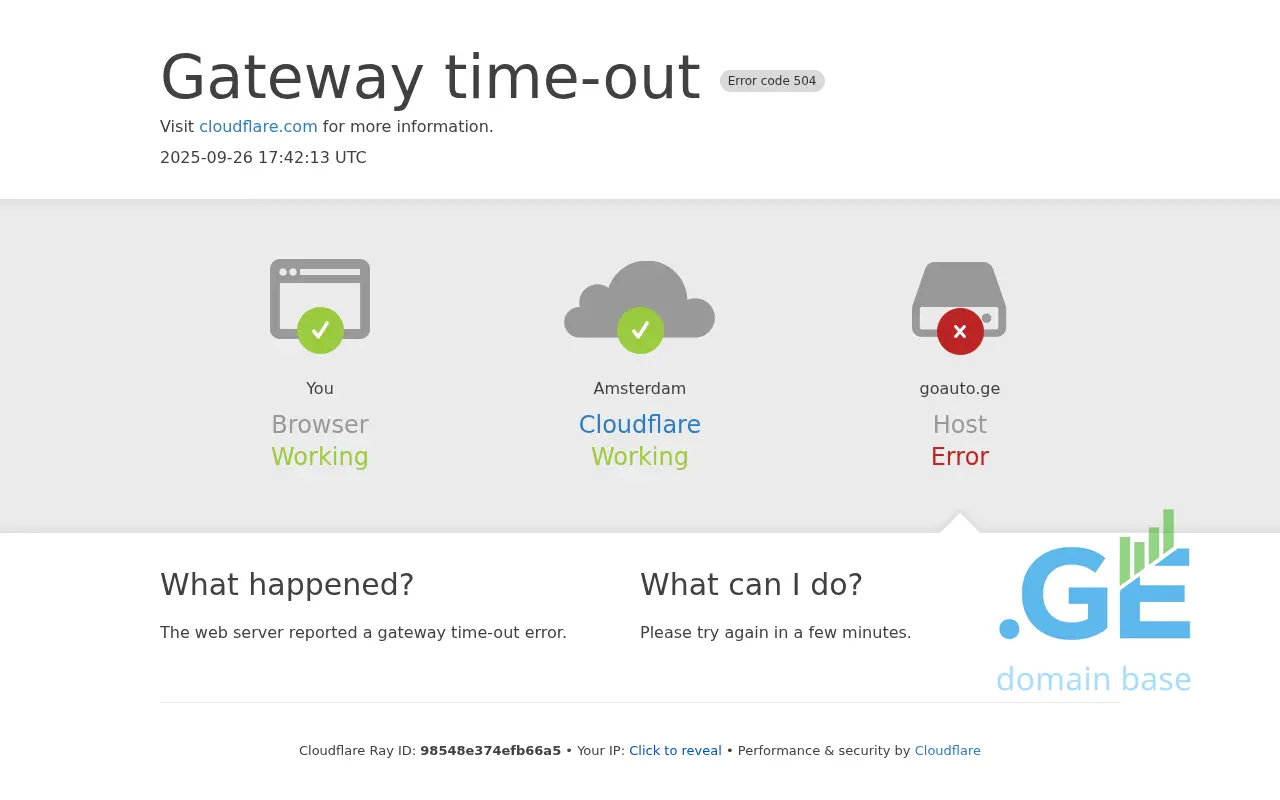 Screenshot of the site goauto.ge