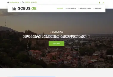 Screenshot of gobus.ge