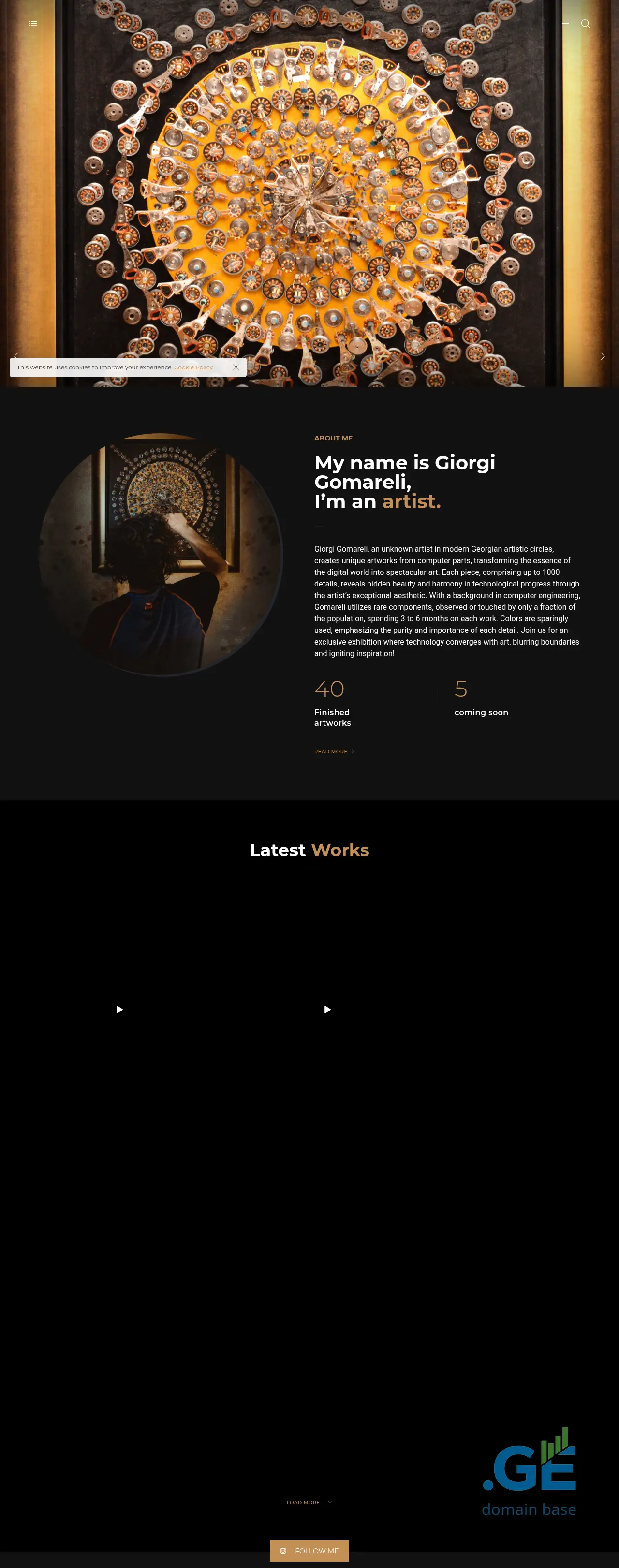 Screenshot of the site gogart.ge