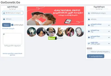 Screenshot of gogonebi.ge