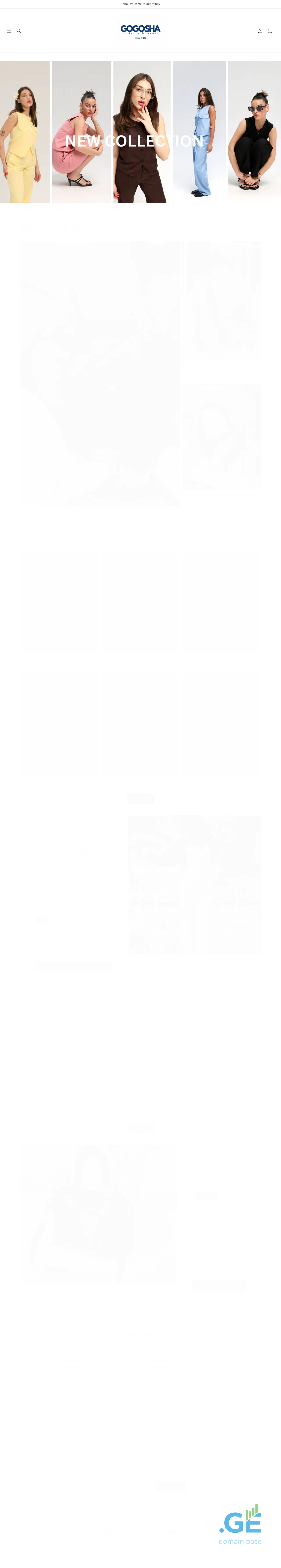 Screenshot of the site gogosha.ge