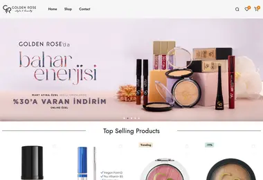 Screenshot of goldenrose.ge