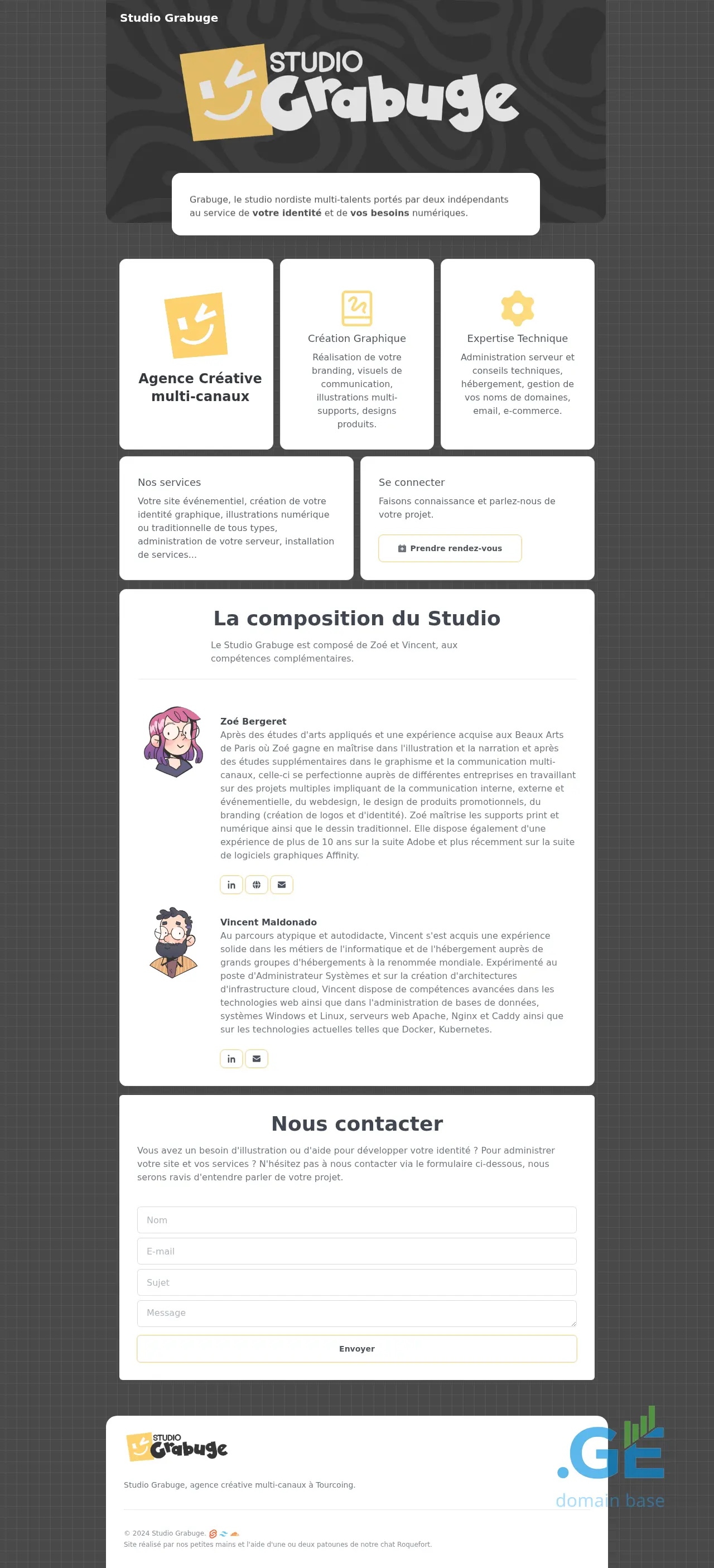 Screenshot of the site grabu.ge