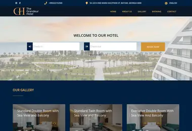 Screenshot of grandeurhotel.ge