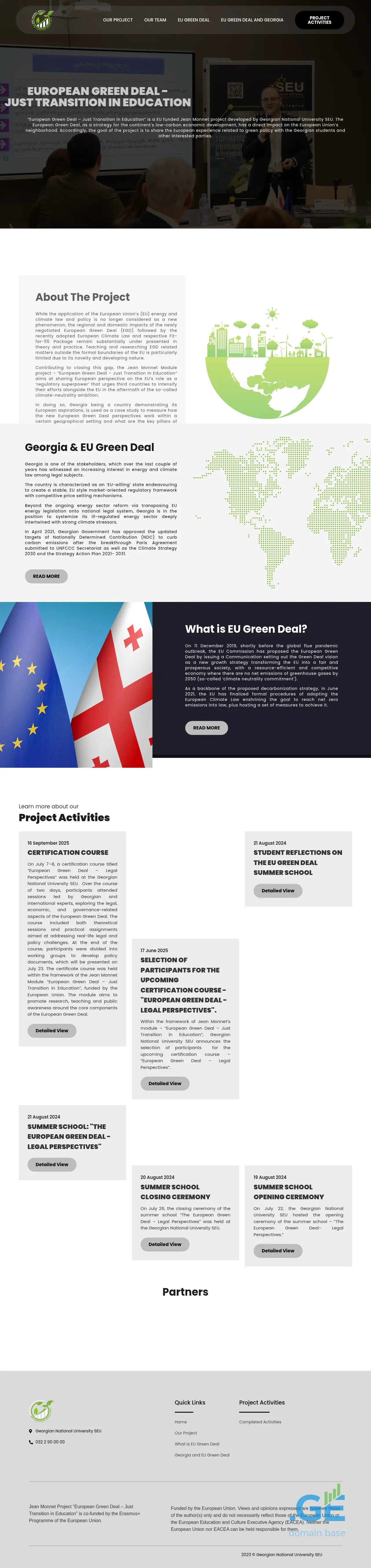 Screenshot of the site greendeal.ge