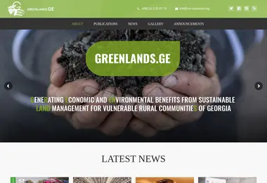 Screenshot of greenlands.ge