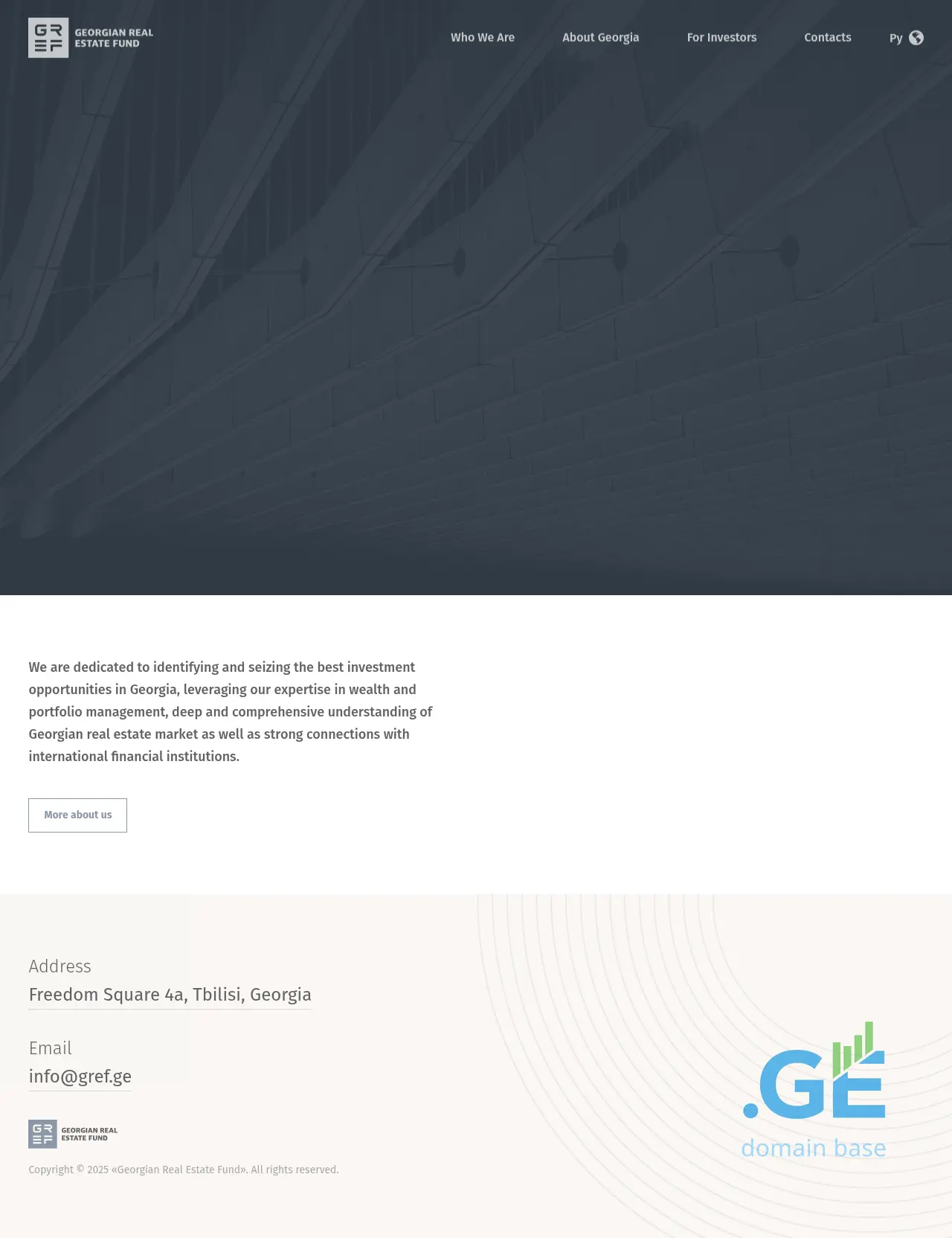 Screenshot of the site gref.ge