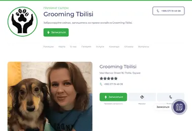 Screenshot of groomingtbilisi.ge