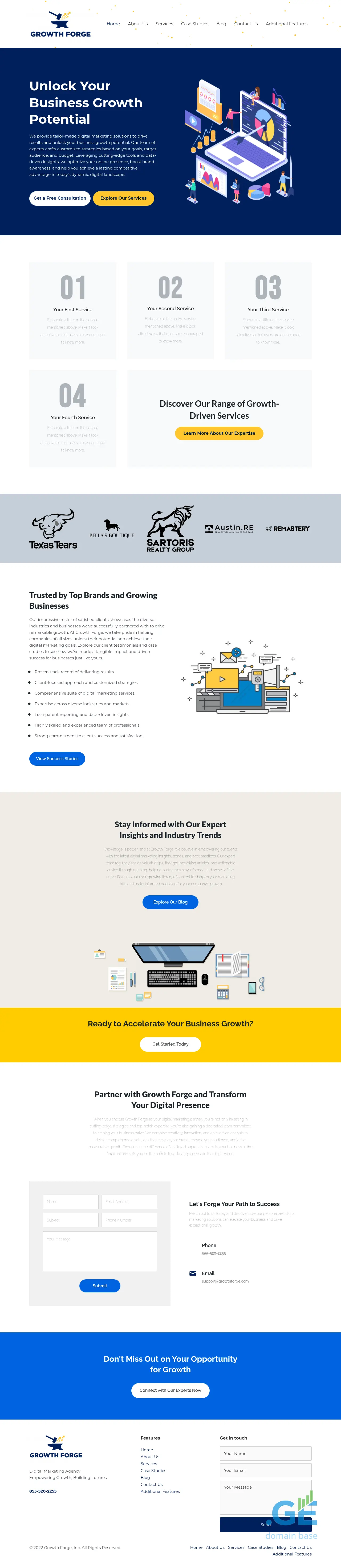 Screenshot of the site growthfor.ge