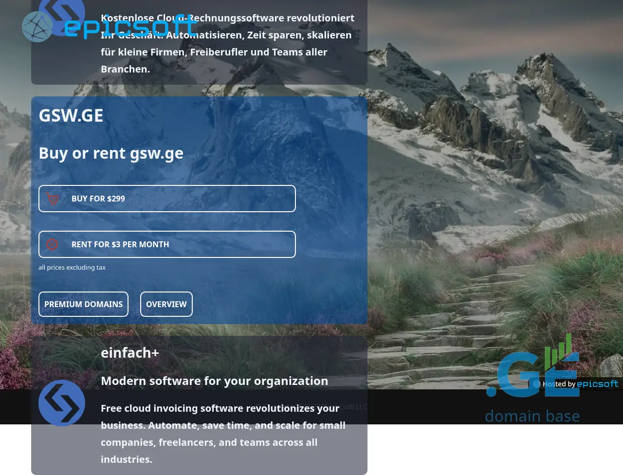 Screenshot of the site gsw.ge