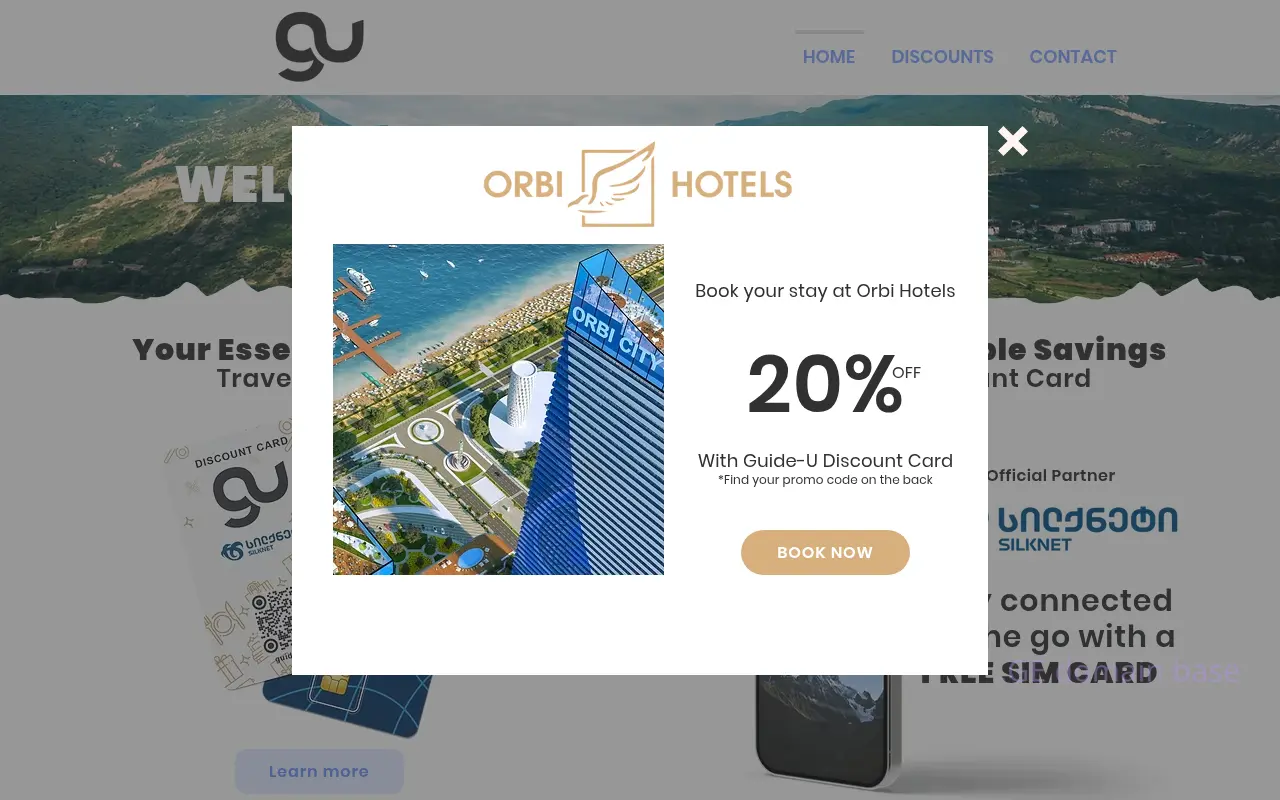 Screenshot of the site guide-u.ge