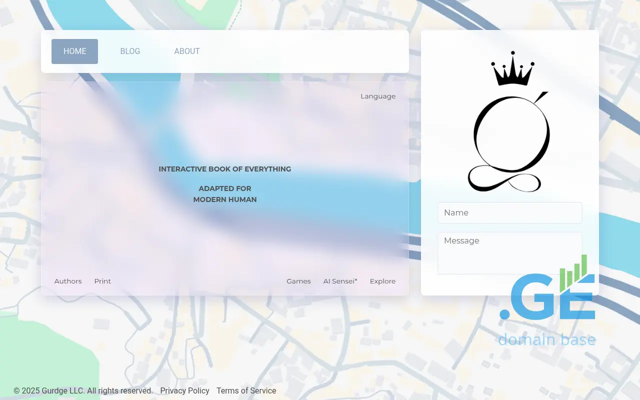 Screenshot of the site gurd.ge