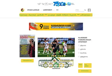 Screenshot of guriatoday.ge