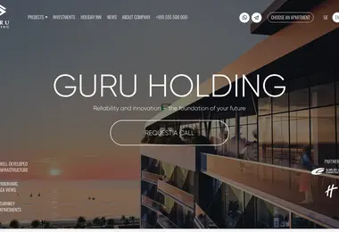 Screenshot of guruholding.ge
