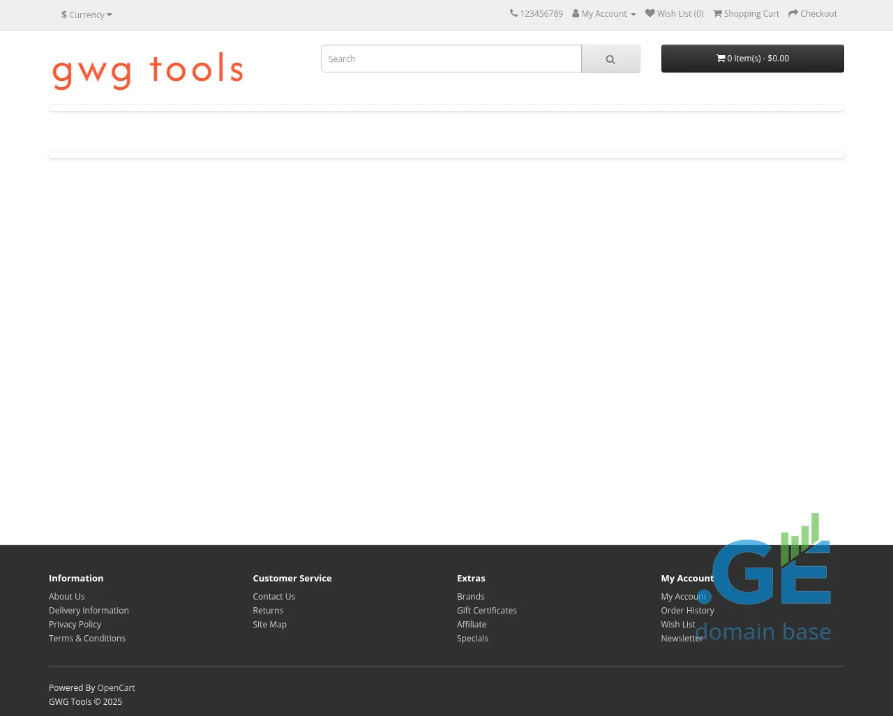 Screenshot of the site gwgtools.ge