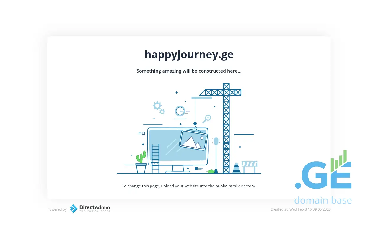 Screenshot of the site happyjourney.ge