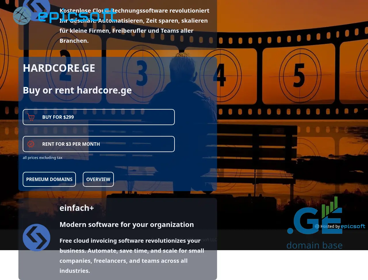 Screenshot of the site hardcore.ge